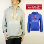 ミッチェル＆ネス パーカー スウェット MITCHELL & NESS BLOCKED SHOT FLEECE PULLOVER Grey Blue New York Knick Los Angeles Lakers 大きいサイズ