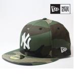 ニューエラ 帽子 キャップ NEWERA WOODLAND CAMO BASIC 59FIFTYFITTED New York Yankees Green Khaki ニューヨーク ヤンキース MLB メジャーリーグ