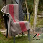 ショッピング毛布 ロスコ ブランケット ROTHCO SWISS STYLE WOOL BLANKET 10238 Tan Red Stripe ラグ 毛布 防寒 テント タープ ミリタリー アウトドア キャンプ ツーリング 車中泊