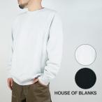 ハウスオブブランクス クルーネックスウェット トレーナー HOUSE OF BLANKS CREWNECK SWEATSHIRT Black ブラック 黒 Heather Ash ヘザーアッシュ グレー 2XL