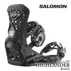 [日本正規品]スノーボード ビンディング サロモン ハイランダー 2024 SALOMON HIGHLANDER Black ブラック 黒 バインディング スノボー 23-24 男性 メンズ