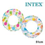 ショッピング浮き輪 【ネコポス発送】インテックス INTEX ライブリープリントスイムリング U-59230 浮き輪 海 プール
