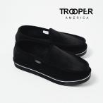 トゥルーパーアメリカ スリッポン ハウスシューズ TROOPER AMERICA SKATEBOADING SLIP-ON【USサイズ】KK-003R Black Corduroy コーデュロイ 黒 スケートボード