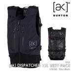  Япония стандартный товар сноуборд сумка Barton BURTON AK DISPATCHER 13L VEST PACK True Blacktis patch .- лучший упаковка 25-26