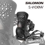 日本正規品 スノーボード ビンディング サロモン SALOMON HIGHLANDER Black ハイランダー バインディング メンズ レディース 25-26 爆買
