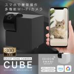 見守りカメラCUBE 防犯カメラ ペットカメラ 高齢者 iphone スマホ対応 小型 wifi ベビーモニター 監視 家庭用 屋内 エジソンスマート 会話 通話 赤ちゃん 360゜