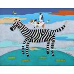  Aoyama . один [ зебра . кошка . пингвин ] акрил F6 номер подлинный произведение гарантия прекрасный товар! радость приключение сердце переполнение meruhen... художник!