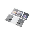 (まとめ)エレコム CD/DVD用スリム収納ソフトケース CCD-DP2D10BK〔×5セット〕