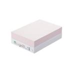 (まとめ) TANOSEE αエコカラーペーパーII A4 ライトピンク 1冊（500枚） 〔×10セット〕