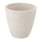 〔20個セット〕 丸型 植木鉢/プランター 〔15型 ホワイト〕 約直径15.3cm 軽量 リッチェル ボタニー プレーンポット