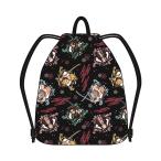 鬼滅の刃　キルトナップサック　クロ　QKM-1880　[M便 1/1]