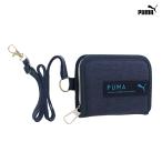  Puma раунд застежка-молния бумажник темно-синий PM384NB [M рейс 1/4]