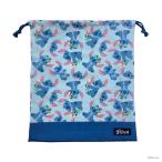 ショッピングスティッチ ディズニー　リロアンドスティッチ　巾着　大　ブルー　D7453BL-4　[M便 1/2]