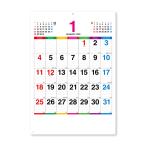 ショッピングカレンダー 2026年　壁掛けカレンダー　カラーラインメモ　小サイズ　NK8450