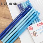 【名入れ不可】三菱鉛筆　uni Palette＜ユニパレット＞　かきかた鉛筆　六角軸　12本入　パステルブルー　5560　[M便 1/4]