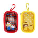 mizutama×サンリオキャラクターズ　カラビナ付きマルチケース　ハローキティ/ポムポムプリン柄　[M便 1/2]