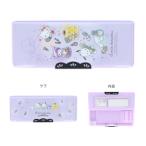 ショッピング筆箱 サンリオキャラクターズ　筆箱　両面　コンパクト　ヨコピタ　ホログラム　4901770689005　新入学文具　[M便 1/2]