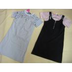 女の子女子半袖チュニックワンピース...