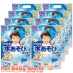 m- колено вода игра брюки голубой M 6kg~12kg подгузники брюки ( 3 листов ×8 шт )/m- колено вода игра брюки 