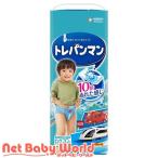 トレパンマン ブルー ビッグサイズ 12kg〜22kg ( 30枚入 )/ ムーニー　トレーニングパンツ