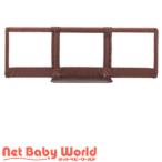 おくだけとおせんぼ L ブラウン ( 1個 )/ 日本育児 ( ベビーゲート セーフティゲート 自立式 簡単 設置 )