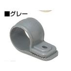 未来工業 KTK-D18G ワニグチ片サドル（兼用タイプ） グレー 50個入 [代引き不可]
