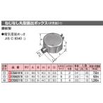 パナソニック DS66191K ねじなし丸型露出ボックス(2方出) E19 鋼板製 電気亜鉛メッキ