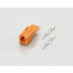 キタコ KITACO コネクターSET ウインカー用/ホンダ1 type 2極/Ｌ側/オス（橙） 1SET