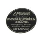ポッシュフェイス POSHFaith Efficient sports 丸バッチ ブラック