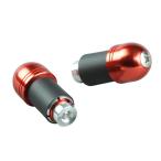 ポッシュフェイス バイク ハンドル アルミバーエンドユニバーサル（外径22mm） SV650 2016-2022 ディープオレンジ