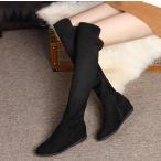 ニーハイブーツ・レディース・ストレッチ・美脚ブーツ・ロングブーツ・ハイヒール・ピンヒール・レッドソール・パーティー・結婚式・大きいサイズ