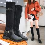 ニーハイブーツ・レディース・ストレッチ・美脚ブーツ・ロングブーツ・ハイヒール・ピンヒール・レッドソール・パーティー・結婚式・大きいサイズ