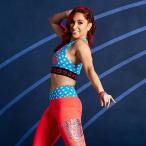 ZUMBA ヨガウエア ズンバ ウェア ダンスウェアフ フィットネス 夏ウェア エアロビクスウエア スポーツウェアレディース ヨガ 運動用 トップス トレーニング