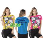 Zumba X Hello Kitty 人気新品ズンバ ヨガウェア エアロビクスウェア ランニングウェア ダンス衣装 ZUMBA ウェア男女兼用 運動用 トップス T222