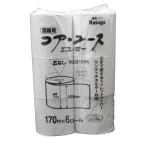 ショッピングトイレットペーパー シングル トイレットペーパー シングル 芯なし 再生紙１００％ Kasuga １７０mｘ６ロールｘ１袋/送料無料