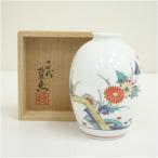 Arita . человек национальное достояние 10 4 плата sake . рисовое поле хурма правый .. структура . цветы и птицы документ ваза ( вместе коробка )