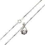 Pt900 プラチナ ダイヤ ペンダントトップ 0.37ct刻印 Pt850ベネチアンネックレス 首周り45cm ES 磨き仕上げ品 Aランク