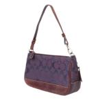 COACH/コーチ シグネチャー アクセサリー デミポーチ ミニバッグ 6094 キャンバス レザー スエード KA Bランク