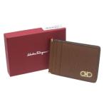 Ferragamo/ Ferragamo gun chi-ni футляр для карточек Brown 66A624 сохранение коробка ES A разряд 