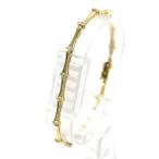 ショッピングブレスレット K18 ダイヤモンド ブレスレット 0.50ct 17.5cm 7g HO 磨き仕上げ品 Aランク