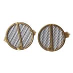 Dunhill Dunhill запонки Logo Circle Gold × серебряный диаметр 14mm NT B разряд 