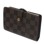 ショッピングis03 LOUIS VUITTON/ルイヴィトン ポルトフォイユ・ヴィエノワ 二つ折り財布 ダミエ エベヌ N61674 MI0075 IS Bランク