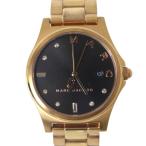 Marc Jacobs マークジェイコブス ヘンリー メンズ腕時計 ブロンズゴールド×ブラック MJ3600 箱、説明書、コマ NT ABランク