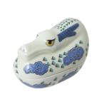 【中古】 其泉 有田焼 珍味入 干支 辰 箱 横94.8×縦57.4×高さ67.2(mm) NT 美品 Aランク