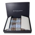 BURBERRY Burberry банное полотенце хлопок 100% голубой коробка NT прекрасный товар A разряд 