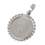  оригинальный платина PT999.5 Maple leaf монета 1/10OZ подвеска с цепью рамка-оправа Pt850 KA B разряд 