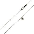 ヴァンドーム青山 K18WG 4Pダイヤモンド ペンダントネックレス 0.12ct 40.5cm KS