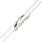  угол маленький бобы одиночный скользящий цепь колье Pt950 Pt850 платина бриллиант 17P 0.60ct шея вокруг максимальный примерно 45.5cm масса примерно 3.2g NT B разряд 