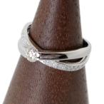 Pt900 プラチナ ダイヤ デザイン リング 指輪 0.36ct 13.5号 5.1g KA 磨き仕上げ品 Aランク
