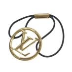 ショッピングVUITTON LOUIS VUITTON / ルイヴィトン エラスティック ルイーズ髪留め 金属、ゴム紐 ゴールド、ブラック M00760 AK1212IT NO  Aランク